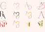 design an elegant wedding monogram logo for your initials